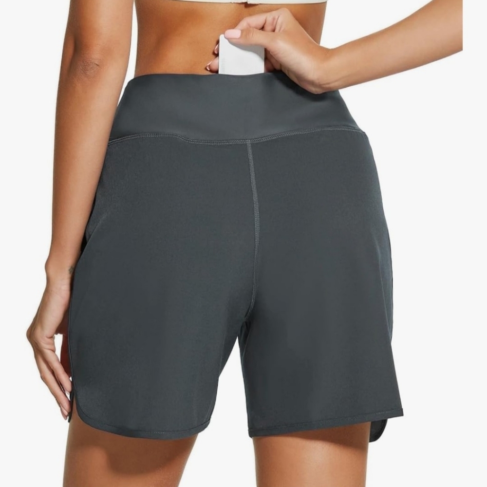 NWT Women's High Waisted Swim Shorts S Small - Picture 5 of 12